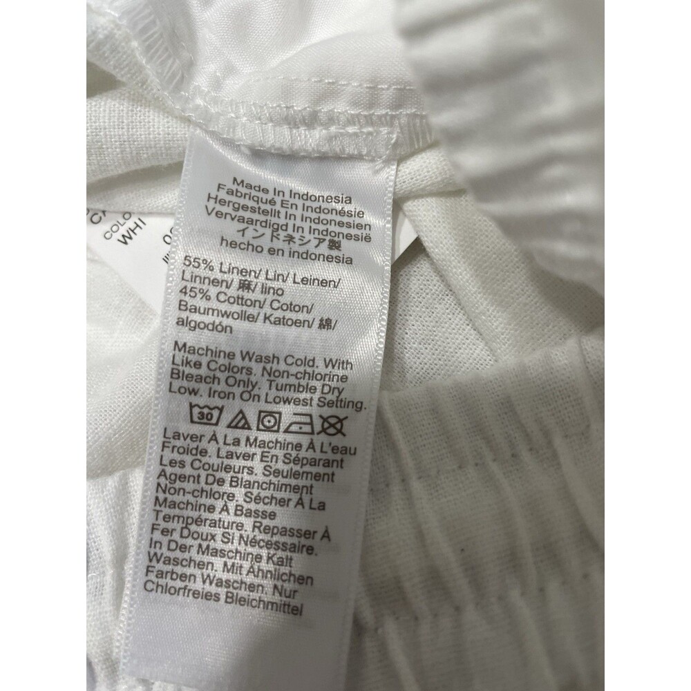 J.Crew Factory Linen-blend slim wide-leg drawstring pant NWT Size 10 - Picture 10 of 12